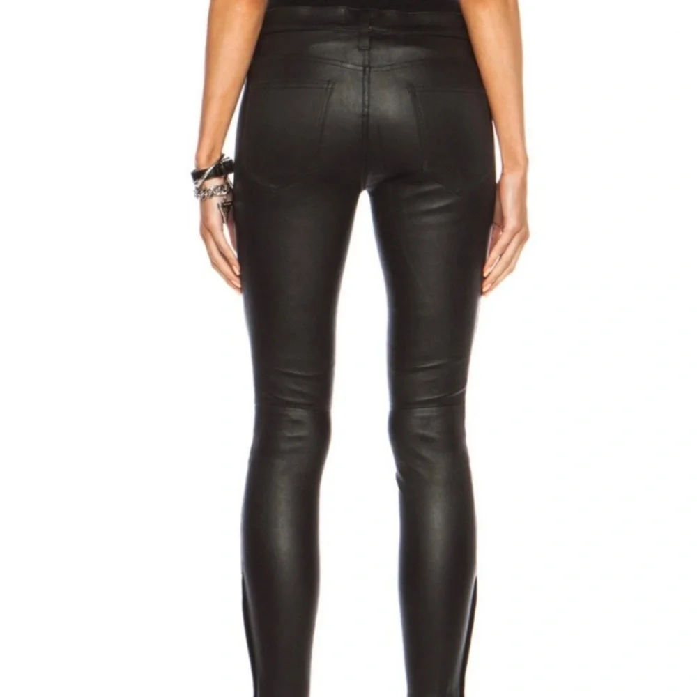 Current Elliot Leather Biker Pant - Picture 6 of 16